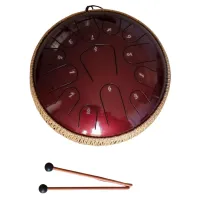 12" Tongue drum, high spec, C major, tuned to 440 hz, with case
