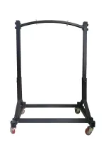 Heavy Duty Professional Gong Stand, up to 44 inches gong adjustable with wheels